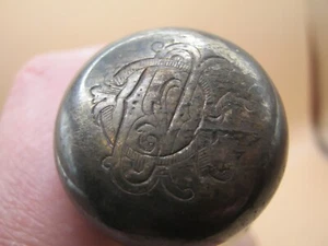 London gepunzt Sterlingsilber & geschliffenes Glas Duft Flachmann Waschtisch Parfüm Flakon - Bild 1 von 4