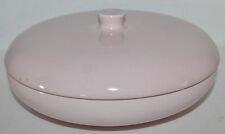 RUSSEL WRIGHT IROQUOIS 2-Section Covered Vegetable Bowl 10" Lid Pink - EUC