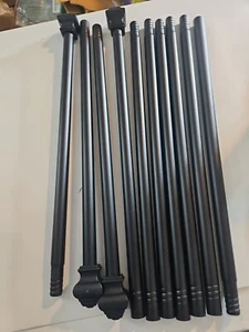 Gardinenstangen für Fenster 32-48 Zoll 5/8" Schwarz Gardinenstangen 2er Pack Schwerlast... - Bild 1 von 3