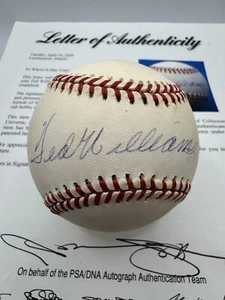 Ted Williams Autographed Signed Baseball Red Sox PSA Authentication Hall Of Fame - Picture 1 of 4