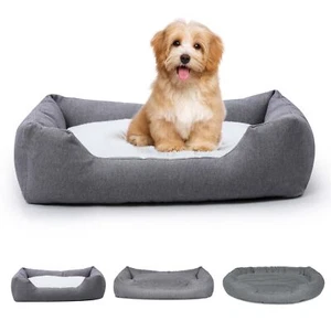 Ribelli Hundebett Stoff Imitat Hundekissen in drei Größen L, XL & XXL - Bild 1 von 17