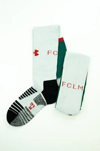 Under Armour 2019-20 Lokomotiv Moscow Away Socks / White / Mens / RRP £14.99 - Picture 1 of 3