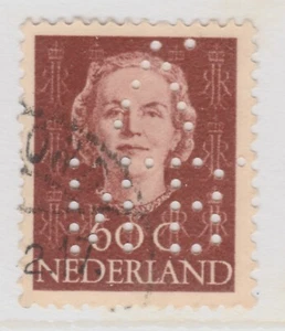 Perfin on NETHERLANDS Stamp Used A29P40F37797 - Imagen 1 de 1