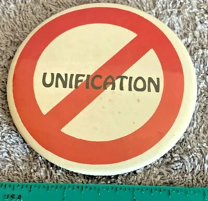 Stimme Nein für Vereinigung Politisch 3" Pinback Button/Pin, Kreis Backslash Symbol - Bild 1 von 2
