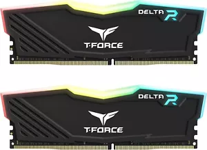 Team T-Force Delta RGB 32GB (2 x 16GB) PC RAM DDR4 3200 (PC4 28800) Intel XMP - Picture 1 of 7
