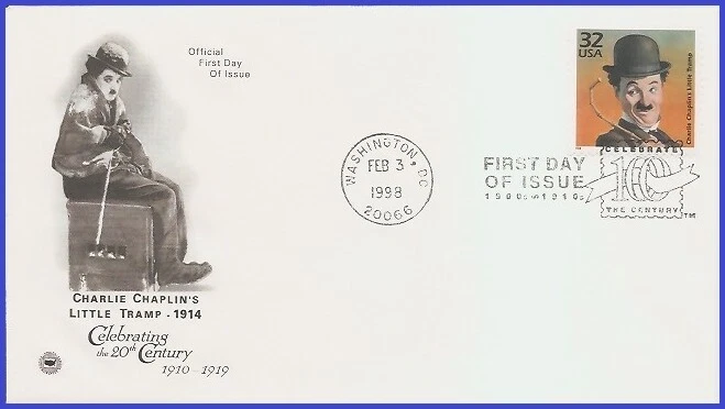 USA3 #3183a U/A PCS ARTCRAFT FDC   1910 Charlie Chaplin - Image 1 of 1