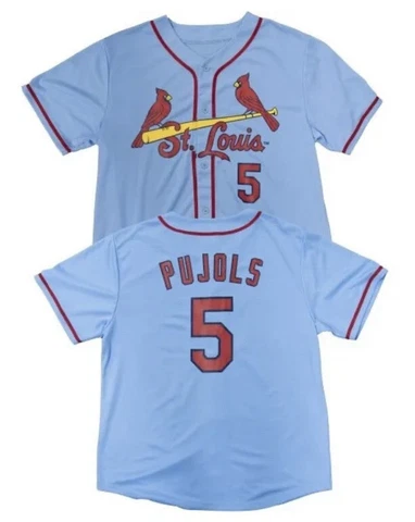 St. Louis Cardinals Blue Jersey  Albert Pujols 6/10/23 SGA Adult XL New Cover