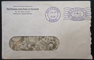 1935 La Federal Land Bank di Spokane a Spokane, Washington - Busta - Foto 1 di 2
