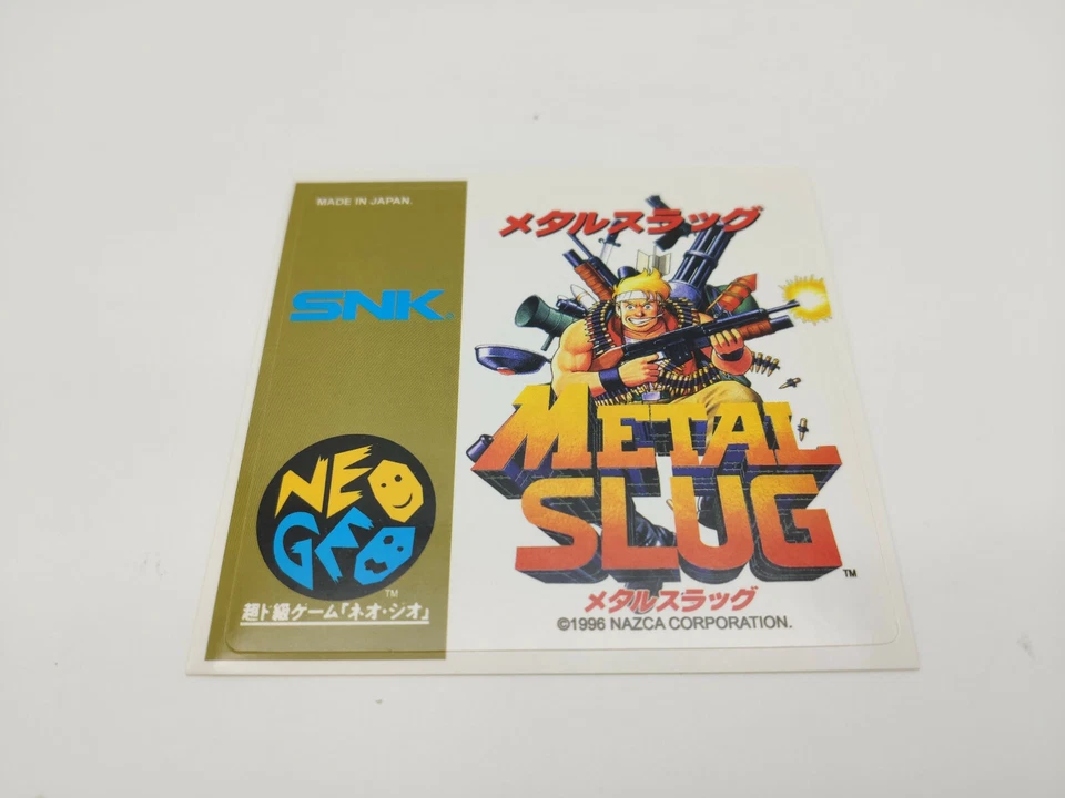 Autocollant Metal Slug Version Japon NEO GEO AES Neuf - Photo 1/1