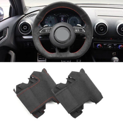 Hágalo usted mismo Volante Gamuza Cuero Cubierta Para Audi S3 2014-2017 S5 2012-2016 Foto 1 de 4