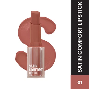 Swiss Beauty Satin Comfort Lipstick - 1 Barely Nude (3g) - Picture 1 of 2