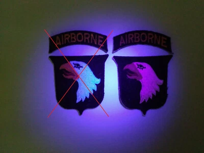 U.S.ARMY WW2 CUT-EDGE 101st AIRBORNE DIVISION PATCH Type 7 - Image 1 of 4