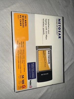 New in Package Netgear wg511vcna 54 MBPS Wireless G PC Card Wifi Network - Image 1 of 3
