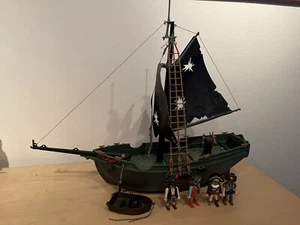 Playmobil Piratenschiff Grün Schwarz unvollständig bastler - Bild 1 von 1