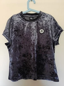 Stussy Womens Size 14 Crop Top Velvet material - Picture 1 of 3
