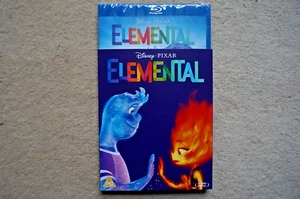 BLU-RAY DISNEY PIXAR ELEMENTAL WITH NEW SLEEVE ART BRAND NEW SEALED UK STOCK - Picture 1 of 3