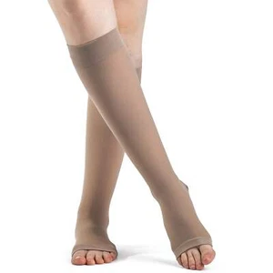 Dynaven blickdichte Kniestrümpfe 15-20 mmHg, Kompressionsstütze mit offener Zehenpartie - Bild 1 von 19