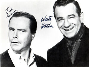 Walter Matthau + Jack Lemmon vintage HG-Foto 2 Original Autogramme "Buddy Buddy"