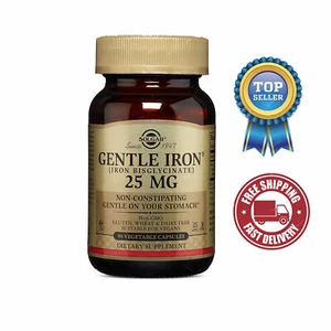 Solgar, Gentle Iron, 25 mg, 90 Vegetable Capsules - Picture 1 of 4
