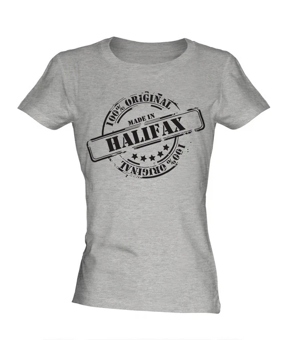 CAMISETA MUJER HECHA EN HALIFAX REGALO NAVIDAD CUMPLEAÑOS 18 30 40 50 60 Foto 1 de 1
