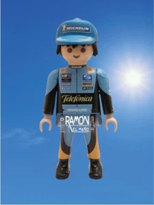 Custom playmobil Fernando Alonso renault elf Alpine aston martin formula 1 FIA - Imagen 1 de 5