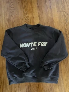 WHITE FOX Vol. 3 Sweatshirt Oversize M/L Puffprint Rundhals grau - Bild 1 von 3