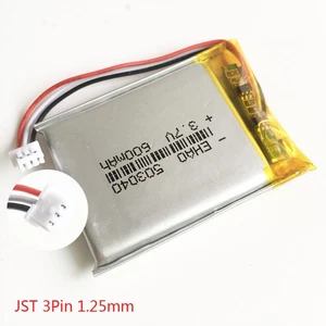3.7V 600mAh Lipo wiederaufladbare Batterie 503040 JST 3Pin 1.25mm Stecker Stromv - Picture 1 of 14