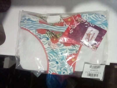 Joe Brown Tie Side Bikini Bottoms Multicoloured 18 in sealed bag blue /red foral - Image 1 of 4