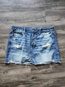 Gonna denim American Eagle taglia 14 invecchiata - Foto 1 di 4