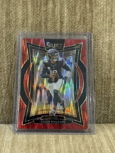 2024 Panini Select Football #25 Caleb Williams Red Shock Flash /249 Rookie RC - Picture 1 of 2