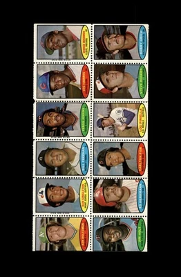 Juego de panel completo de estampillas Topps 1974-Break Carlton Fisk/Lou Pinella *GMCARDS* Foto 1 de 2