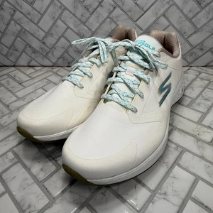 Skechers Go Golf Damen 11 Golfschuhe ohne Spikes weiß/türkis Goga Max 5GEN - Bild 1 von 14