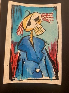 ACEO ORIGINAL ART BY KIERON SEAMONS 2.5 x 3.5 inch mixed media ORIGINAL ART. - Bild 1 von 1