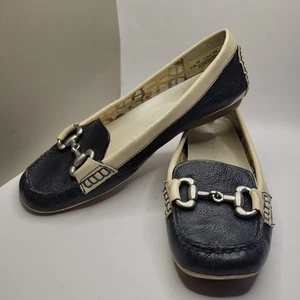 Etienne Aigner Fahrschuhe 8M schwarz/hellbraun silberne Schnalle - Bild 1 von 10