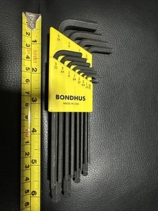 Bondhus 10936 12 Piece Sae L-Shape Hex Key Set 10936 - Picture 1 of 4