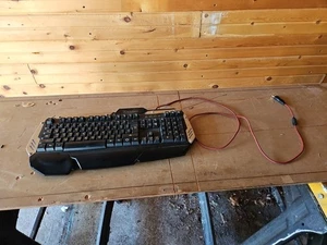 Blackweb Centaur Backlit USB Wired Ergonomic Gaming Keyboard - Picture 1 of 8