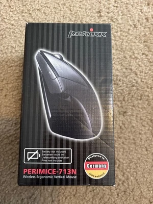NEW Perixx PERIMICE-713N Wireless Ergonomic Vertical Mouse Right Handed Design - Image 1 of 2