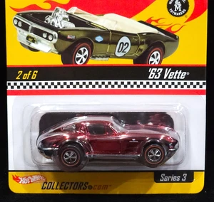 Hot Wheels 63 Chevy Vette RLC Neo-Classics Red Line Club Car HWC 10041/10500 Red - Picture 1 of 4
