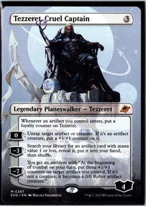 Tezzeret, Cruel Captain (Borderless) M Edge of Eternities 287 NM - Picture 1 of 1
