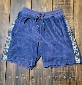 Roberto Cavalli  Sport Men Shorts Blue Velour Velvet Size Small Sweat Shorts - Picture 1 of 13