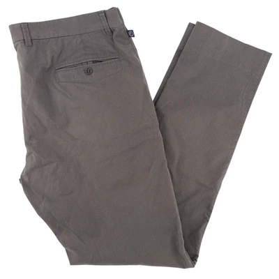 Pantalones chinos caqui de pierna recta gris topo Armani Collezioni para hombre 36x33 Foto 1 de 4