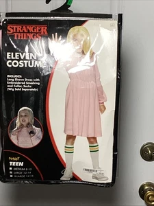 New Disguise Licensed Stranger Things Eleven Pink Dress Tween Girls LARGE 12-14 - Picture 1 of 5