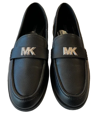 Michael Kors Mocasines Negro Ina Sin Cordones Cuero Sintético PU Para Mujer Talla 8 Zapatos MK Foto 1 de 4