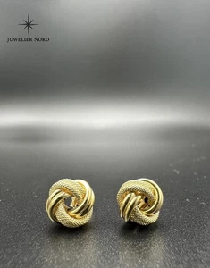 Knoten Ohrstecker aus 750er Gold – Neu – 1,76g – 11,4mm - Bild 1 von 8