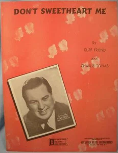 Old 1943 DONT SWEETHEART ME Sheet Music TINY HILL (O) - Picture 1 of 1