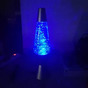 Lava Lamp Lite Multicolor Vortex Spinning Glitter 14 1/2" Model 2200 Groovy 2012 - Picture 1 of 9