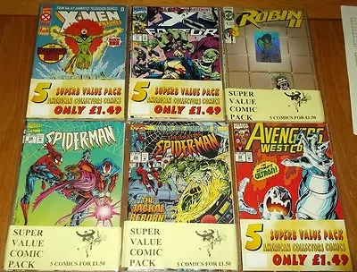 Mystery Pack Of 5 Random Collector Comics Lucky Dip Bag S Wholesale Bundle Cgc • 4.99£