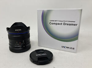 NEW LAOWA C-Dreamer 7.5mm f2.0 Ultra Wide Angle Lens MFT Mount Box Hood Caps