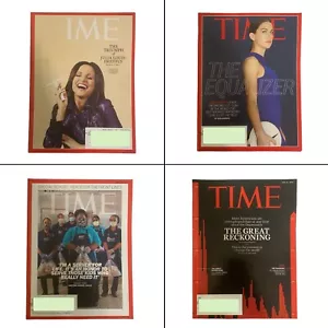 Lot Of 4 Time Magazines Mixed Dates 2019 2020 Alex Morgan Julia Louis-Dreyfus - Picture 1 of 10