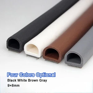 Fensterdichtung Türdichtung selbstklebend Gummidichtung Profil D Dichtband 9x8mm - Picture 1 of 6